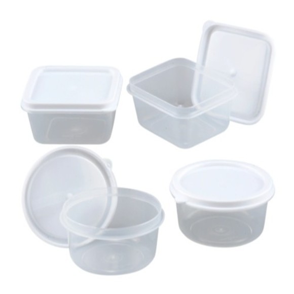 Sure Fresh Mini Storage Containers with Lids Round or Rectangle 10-count Packs - Picture 2 of 4